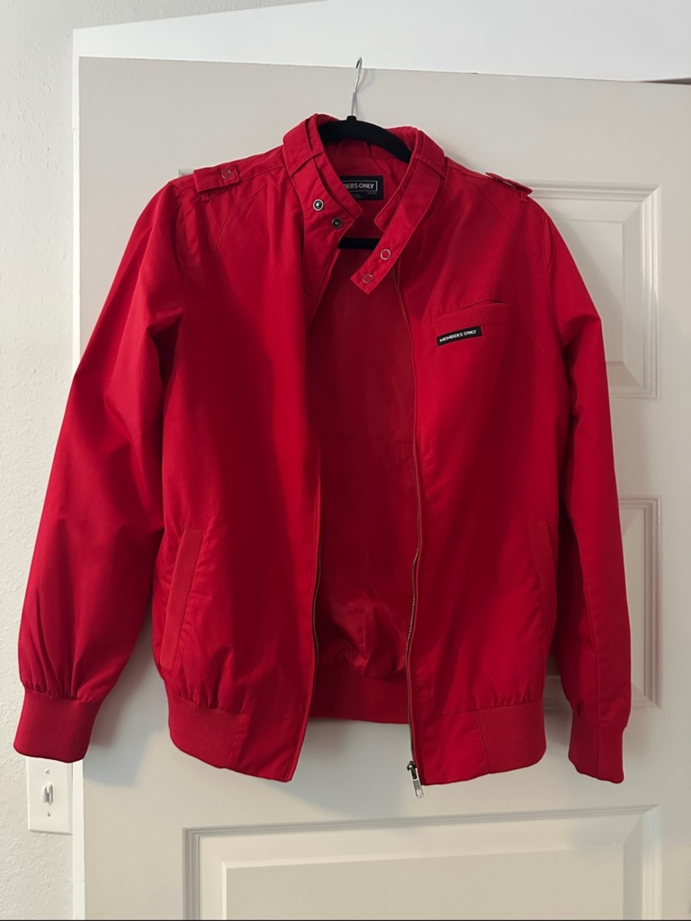 Members Only Red Bomber Jacket